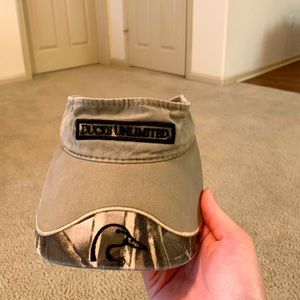 Kids/One Size/Ducks Unlimited/Hat/Visor/Tan